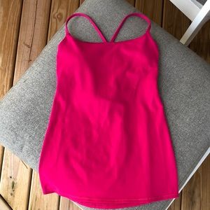 Lululemon Sonic Pink Strappy Tank Top - LIKE NEW!